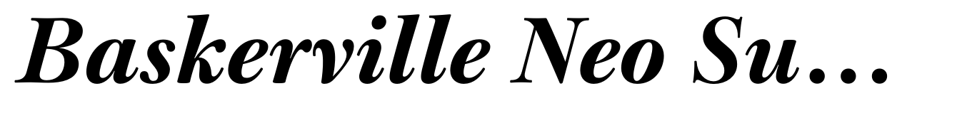 Baskerville Neo Subhead Extra Bold Italic